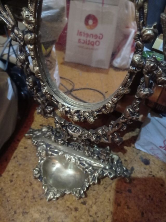 Espejo bronce años 50