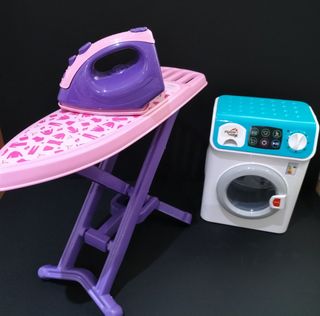 Asse da stiro,ferro e lavatrice funzionante