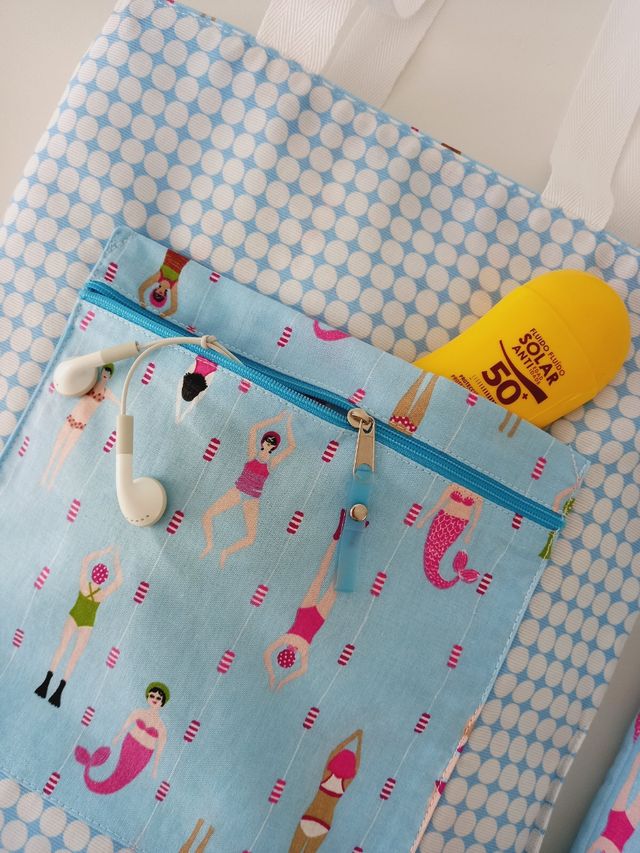 BOLSO TOTE BAG REVERSIBLE Natación