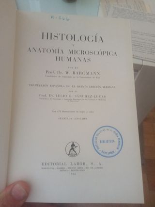 Histología y anatomía microscópica humana.W. Bargm