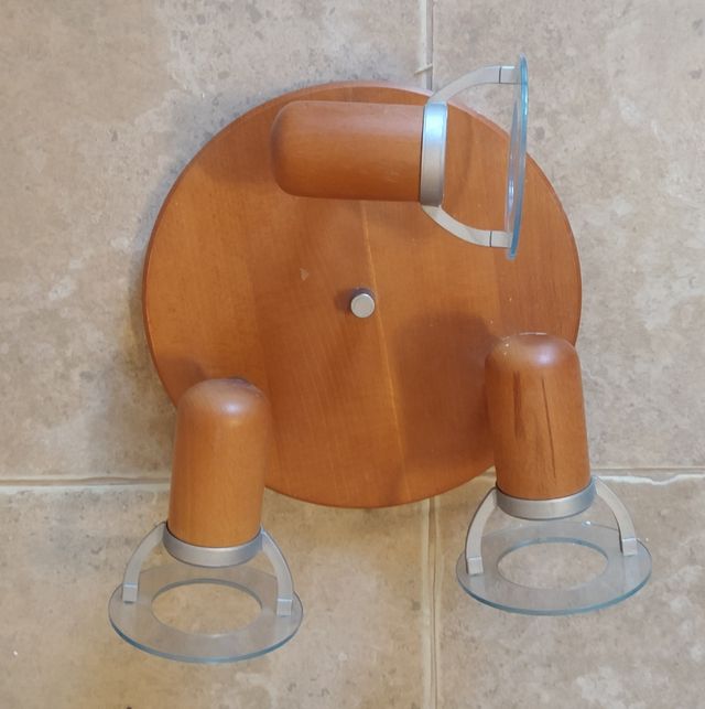 Candeeiro de teto circular com 3 focos