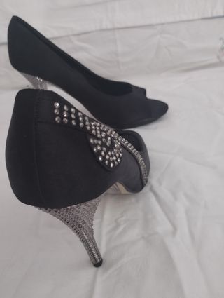 Zapatos tacon negro