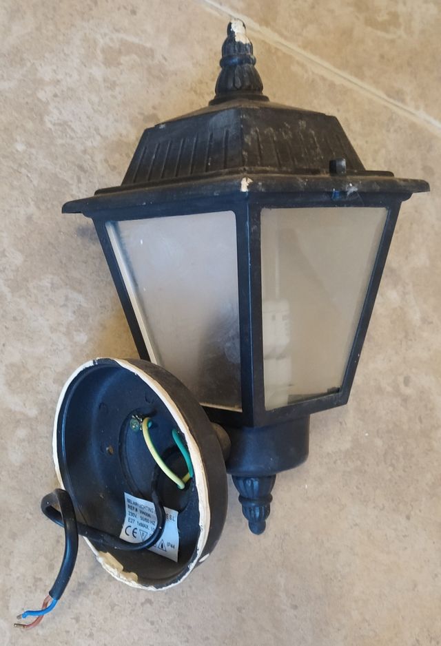 Candeeiro de parede exterior lanterna