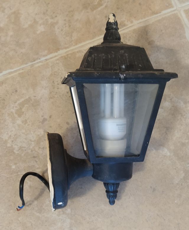 Candeeiro de parede exterior lanterna