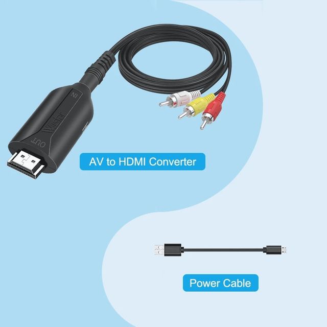 convertidor de 3 rcb rca a hdmi