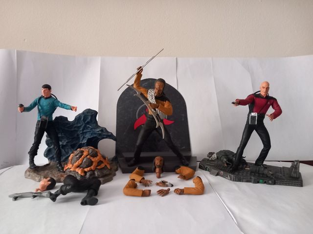 3 figuras de STAR TREK. ( Originales)