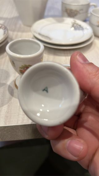 LOTE PORCELANA CAFÉ