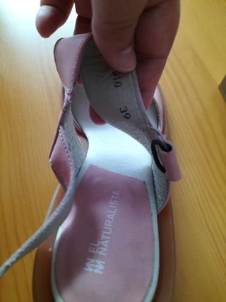 Sandalias color rosa, talla 39 de El Naturalista
