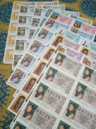 LOTE DE 10 billetes de lotería