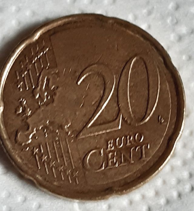 20 cent de € 2008 con error M Cervantes