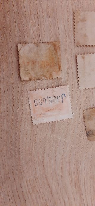 Sellos raros antiguos USA y España franqueados