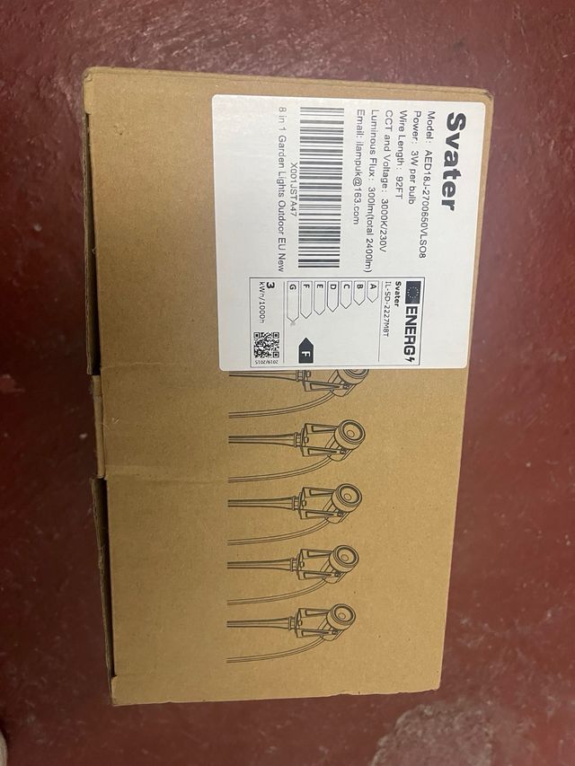 8 Focos Proyector Exterior, 28m SIN ESTRENAR