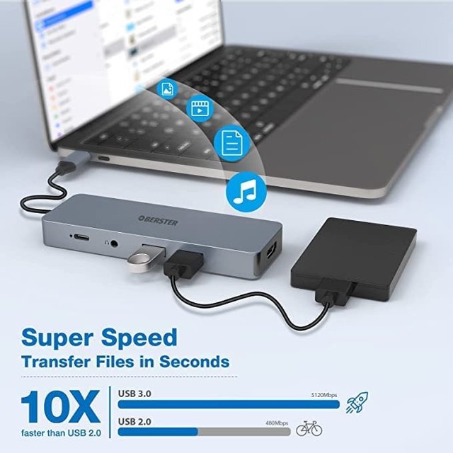 10 en 1 HUB USB C Docking Station hub NUEVO