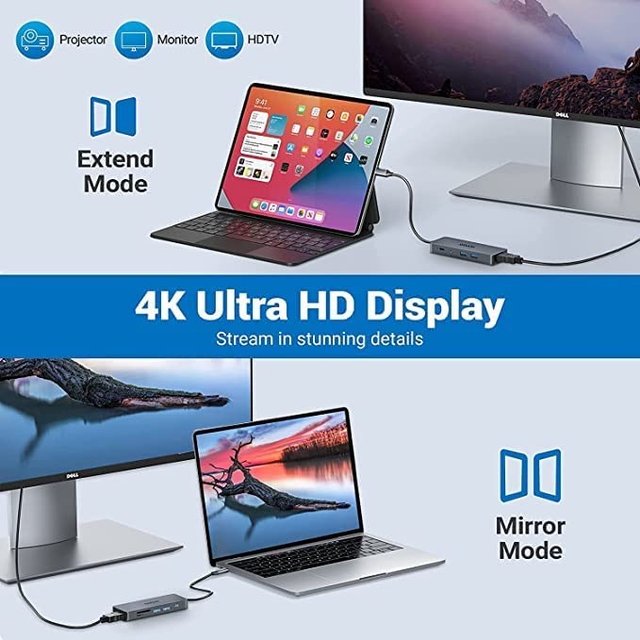10 en 1 HUB USB C Docking Station hub NUEVO