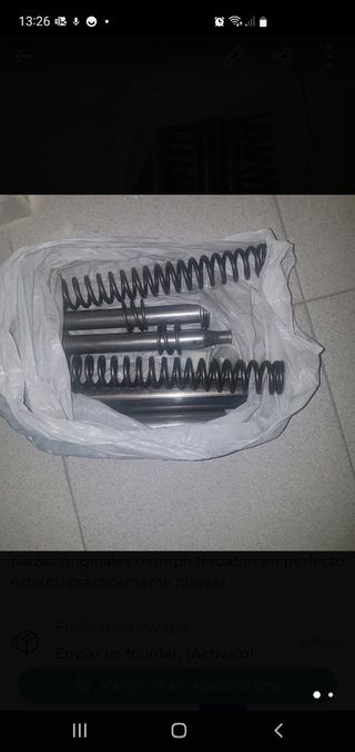 suspensión delanter triumph thruxton 900 efi