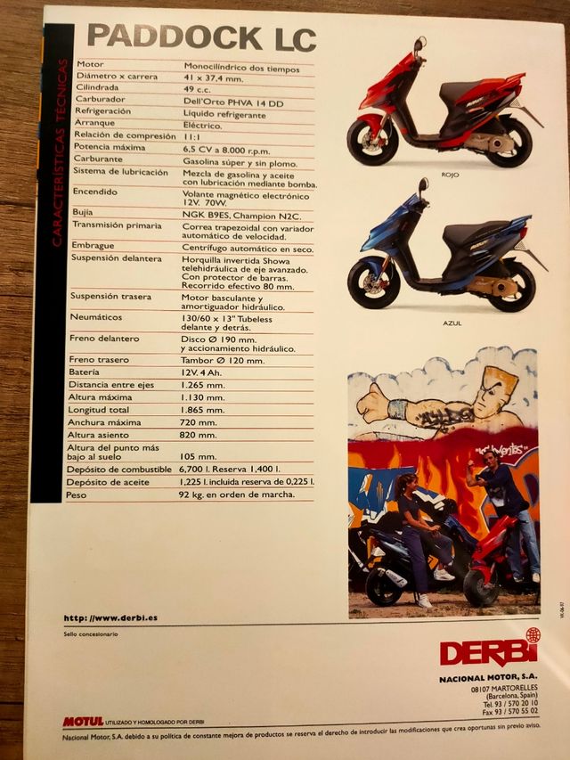 catalogo derbi paddock LC