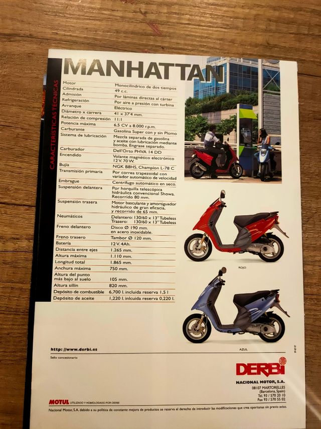 catalogo derbi Manhattan