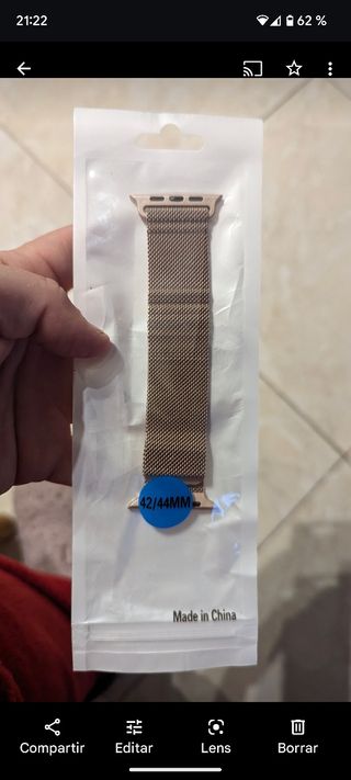 correa para Apple watch en gold rose