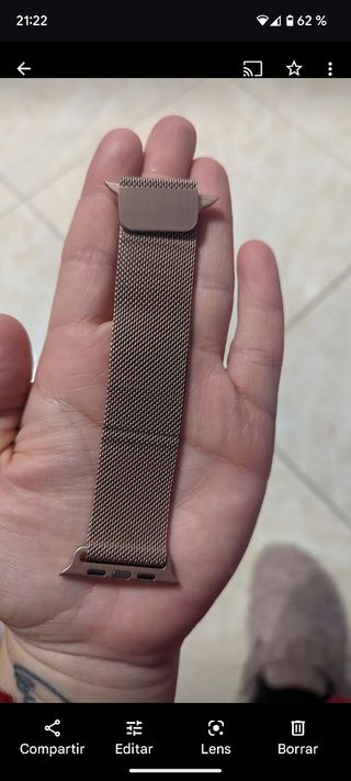 correa para Apple watch en gold rose