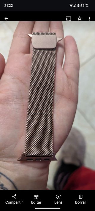 correa para Apple watch en gold rose