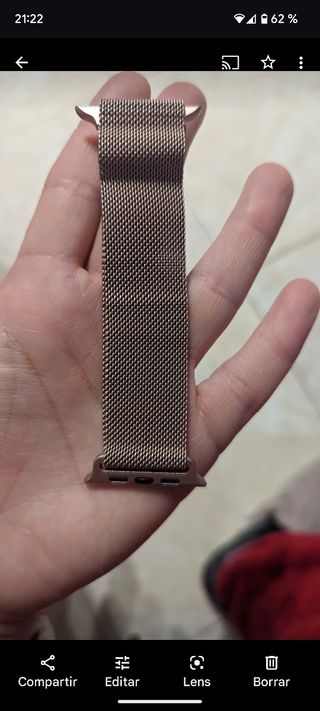 correa para Apple watch en gold rose