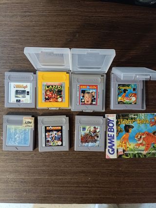 game boy pocket negra y juegos
