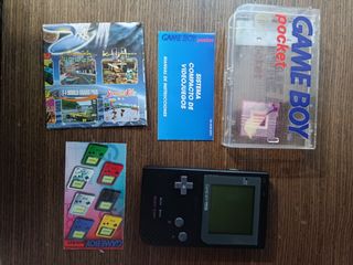 game boy pocket negra y juegos
