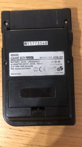game boy pocket negra y juegos