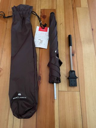 NUEVA-Sombrilla marrón Maclaren