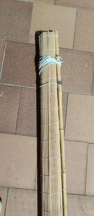 Estor de mimbre y bambu