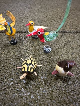 Lote colección imanes artesanales de animales