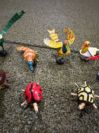 Lote colección imanes artesanales de animales