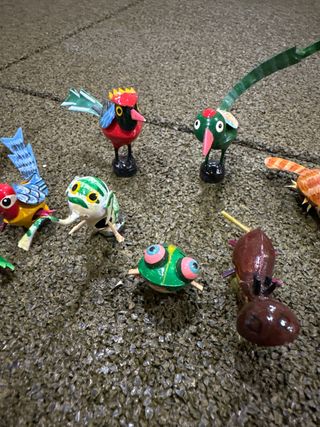 Lote colección imanes artesanales de animales