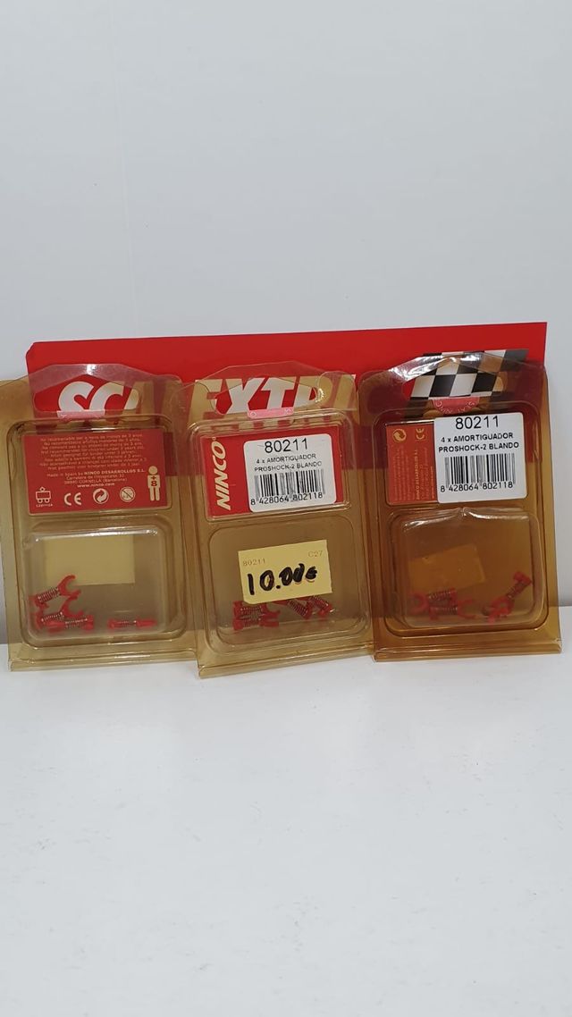 Scalextric amortiguadores blandos ninco rojos