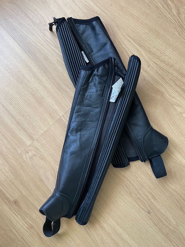 Polainas de montar Fouganza, Talla S de piel.