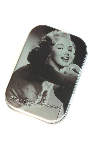 Cajita metálica de Marilyn Monroe