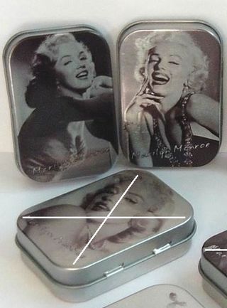 Cajita metálica de Marilyn Monroe