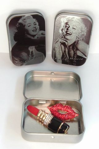 Cajita metálica de Marilyn Monroe
