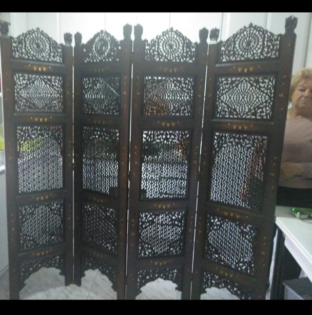 biombo madera maciza