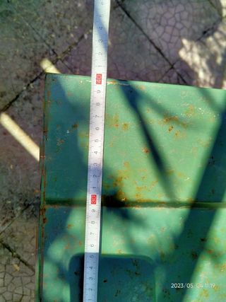 Banco tavolo da lavoro industriale in ferro Vintag