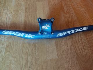 Pack Manillar + Potencia Spank Spike. NUEVO