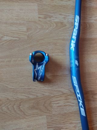 Pack Manillar + Potencia Spank Spike. NUEVO