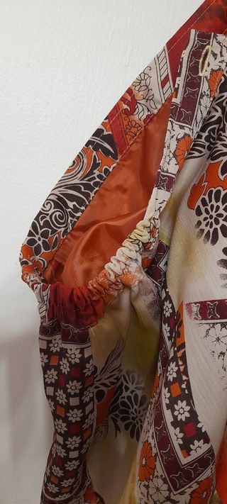 Falda y Blusa estampadas talla 58