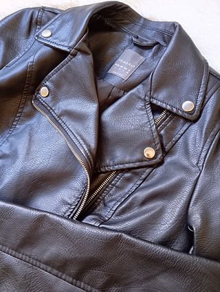 Chaqueta de cuero sintético