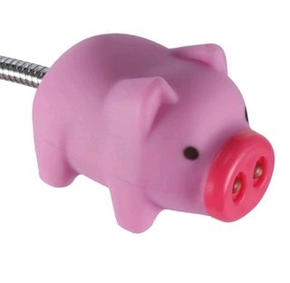 Original cerdito USB LED,luz de noche ajustable.