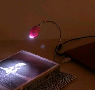 Original cerdito USB LED,luz de noche ajustable.