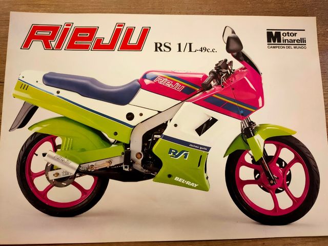 catalogo rieju RS1 49cc varios modelos