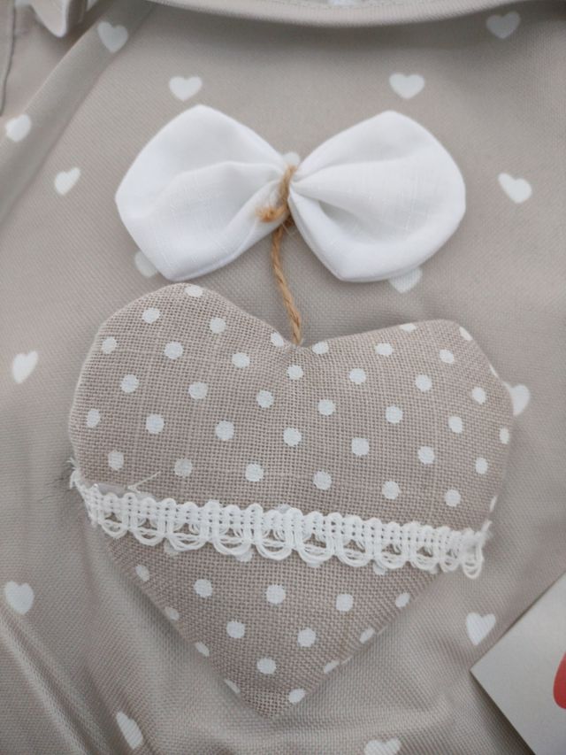 contenitore sacchetti tessuto shabby country chic