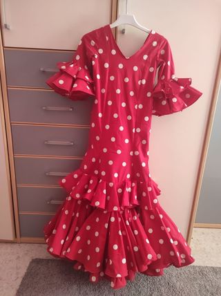 Traje flamenca niña 7 a 8 años