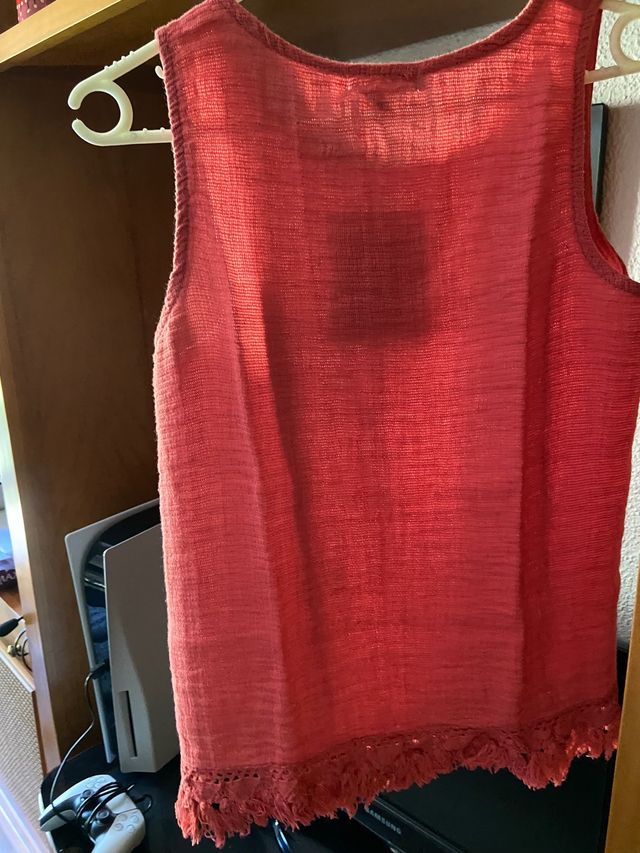 Blusón sin mangas sin estrenar salmon con etiqueta